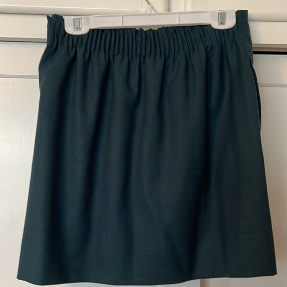 J Crew wool blend skirt- Teal - Picture 4 of 7